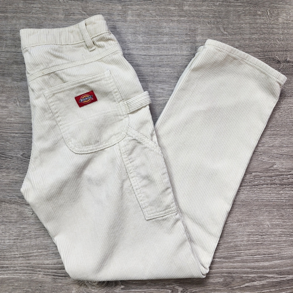 Dickies White Corduroy Pants